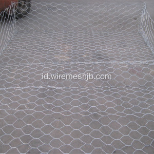 Hot mencelupkan Galvanized Hexagonal Mesh Gabion Basket